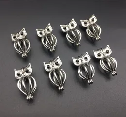 Pearl cage necklace pendant essential oil diffuser owl provides stainless steel color 10pc plus your own pearl makes it more at3474454