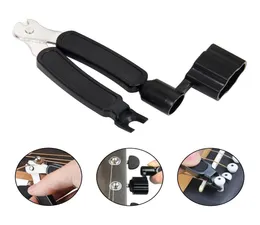 Guitar String Winder Cutter Bridge Pin Roller 3In1 Guitar Restringing Tool for Electric Bass Ukulele7160778