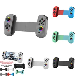 New D8 Telescopic Game Controller with Turbo/6-axis Gyro/Vibration Gamepad Bluetooth-Compatible5.2 for Android iOS PS3 PS4 Switch PC
