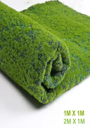 1MX1M 2MX1M Mata trawy zielone sztuczne trawniki dywany Dywany Fałszywe darko -domowe mech do domu Dekoracja ślubna podłogi domowej 10291544163