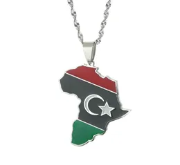 Цепочки, серебряные ожерелья с флагом Ливии и Эритреи, кулон для женщин, мужчин и девочек, золотой цвет, модные украшения1405827