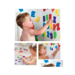 Bath Toys New Water Bathing Alphanumeric Paste Educational For Children Toy Baby Kids Rarly Learning Fun Game Drop Delivery Maternity Dhji7