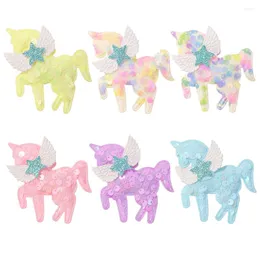 Hair Accessories Sequin Wing Horse Clip Pin Ornaments For Girls Lovely Sweet Flower Bow Hairpin Children Barrette