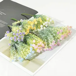 Dekorative Blumenkränze, 90 Stück, kleiner Kunststoff-Baby-Atem-Blumenstrauß, künstliche Blumen für Zuhause, Hochzeitsdekoration, Gartenzubehör 231207