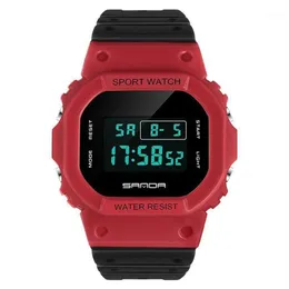 Armbandsur Sport Wrist Watch Wonmen Gshock Army armbandsur Dual Display Klockor för män Klocka Male Outdoor Waterproof Hours165p