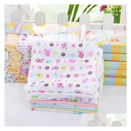 Towels Robes 8Pc/Lot Baby Handcraf Kerchief Towel Cotton Handkerchief Drop Delivery Kids Maternity Bath Shower Dhsot