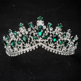 KMVEXO European Design Crystal Big Princess Queen Crowns Marriage Bridal Wedding Hair Accessories Jewelry Bride Tiaras Headbands 2239l