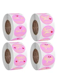 Baking Thank You Stickers Business Round Adhesive bels Stickers for Packaging Birthday away 1 Inch273P8908547