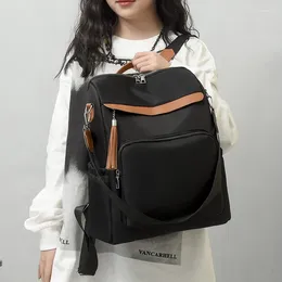 Schultaschen 2023 Anti-Spritzen-High-Density-Oxford-Stoff-Rucksack Damen-Diebstahl-Studententasche mit großer Kapazität