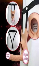 NXY Dildo Consoladores realistas para mujeres ropa con pantalones correa pene vibratore lesbica consoladores dobles reales Juguet4057336
