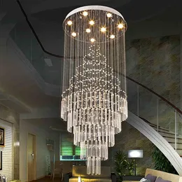LED Pendant Light Art Design Living Room Dining Room Chandeliers Light K9 Crystal Fixtures AC110-240V Crystal Ceiling Lamps VALLKI287H
