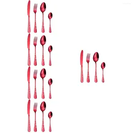 Juegos de vajilla 5 cuchillos y tenedores navideños Kit de vajilla de cuatro piezas Cucharas portátiles Cubiertos dorados Tenedores para carne Tema Acero inoxidable Metal