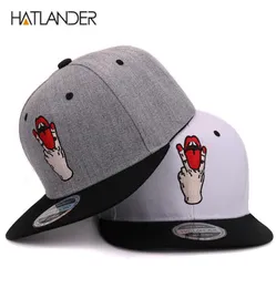 Hatlander Fashion Snapback Caps Bboy Gorras Planas Bone Snapback Hat Cool Women Men Snapbacks غير الرسميات الهيب هوب Cap6545766