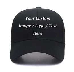 Personlighet Custom Baseball Cap Hat broderade din egen textlogo justerbar pappa hatt utomhus casual män snapback cap hat6320045