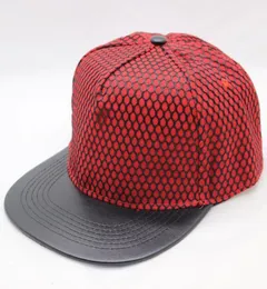 Kadın Erkekler Düz Fatura Snapback Hat Pu Deri 5 Panel Hip Hop Beyzbol Kapağı Kıyafet Kırmızı Siyah Mavi Beyaz19075205