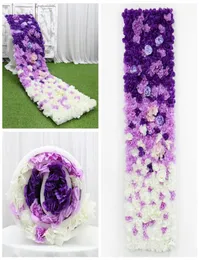 3D 2M Silk Rose Peony Roll Up Flower Wall Plane Plate Backdrop Backdrop Party Event Baby Shower Flower Runner Custom1273671