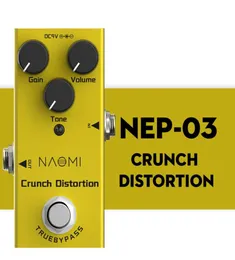 NAOMI Pedale effetti per chitarra Crunch Effetto di distorsione Mini pedale di distorsione singolo True Bypass NEP031262639
