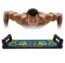 14 in 1 PushUp Rack Board Training Sport Workout Fitness Gym Equipment Push Up Stand for ABS Abdominal Muscle Building Exercise Q7744035