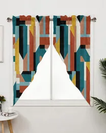 Curtain Geometric Pattern Curtains For Children's Bedroom Living Room Window Kitchen Triangular