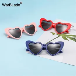 Warblade crianças óculos de sol polarizados moda em forma de coração meninos meninas óculos de sol uv400 bebê quadro de segurança flexível eyewear264f