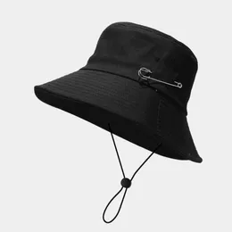 LDSLYJR Four Seasons Cotton Solid Color Bucket Hat Fashion Joker Outdoor Travel Sun Cap For Men And Women 191465971