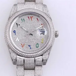 Diamond Watche Мужские часы Автоматические механические наручные часы 41 мм Наручные часы с сапфировым ремешком из нержавеющей стали Водонепроницаемый Montre de luxeqq