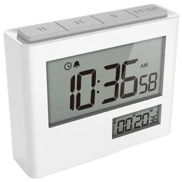 Kitchen Timers Multifunction Timer Dual Screen Alarm Clock Magnetic Countdown Interval Timer Gym Workout Timer Stopwatch Manageme237O