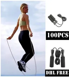 DHL 100pcs Bearing Skip Rope Cord Speed Fitness Lose Weight Gym Exercise Equipment Adjustable Boxing Skipping Sports Jump Rop2136217