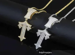 Pendant Necklaces Pendant Necklaces Trapstar London Hip Hop Inlaid Zircon Pop Rap Style Wearable Tennis Chain Cuba Drop Delive Dhlky3782385