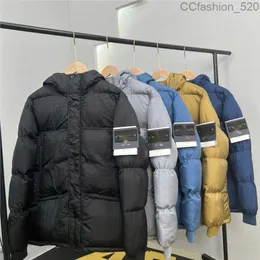 Herren-Daunen-Baumwolljacke, Herbst und Winter, neue Kapuzenjacke für den Winter, Stones Island-Hoodie, hohe Version der wasserdichten Damen-Paare-Sport-Freizeit-Baumwolljacke VL5I