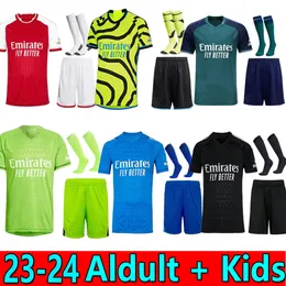 Erwachsenenanzug 23 24 SAKA SMITH ROWE Fußballtrikots GK MARTINELLI 2023 2024 Fußballtrikot Herrenset ODEGAARD G.JESUS ZINCHENKO SALIBA RICE HAVERTZ J.TIMBER Komplettset