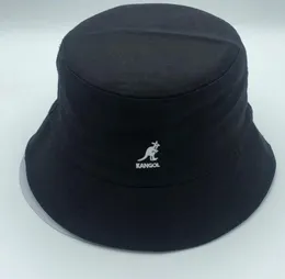 2022 Kangaroo Fisherman Visor Basin Hat Fashion Wild Cotton Fabric Bucket Hat Super Fire Men and Women Flattop Clothhat2860356
