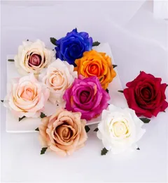 50pcs 9colors 7cm autumn rose head for diy diy diy diy decoration wall arch stage background sencery bouquet access3468685のための人工花