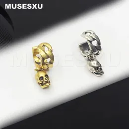 Stullo Gioielli di moda di lusso Sceplo Pendant Fried Twist Twist Rope Orecchie dell'osso Clip Orecchini per Regali per feste da uomo 231208 231208