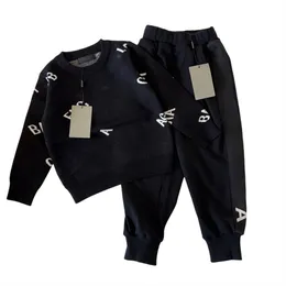 Kinderkleidung, Kinder-Sets, Baby-Trainingsanzüge, Jungen- und Mädchen-Anzug, Buchstabendruck, 2 Stück, Designer-Jacke, Hose, Anzüge, Kinder, lässige Sportkleidung, Trainingsanzug, Größe 100 cm–150 cm. V01