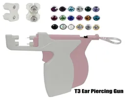Новое поступление T3 профессиональный пистолет для пирсинга ушей инструмент для пирсинга ушей инструмент стальные серьги-гвоздики для продажи Set5724716