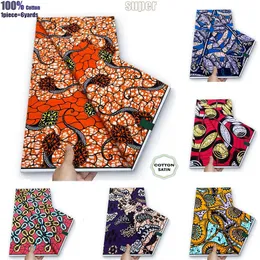 Tyg och sömnad d Veritable African Real Wax Prints Ghana Style Ankara Tissu Pagne 100%Cotton Soft Design Nigeria 231211