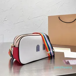 2024 Designer-Taschen Damen-Handtaschen Einkaufstasche Schulter-Cross-Body-Taschen Bunte Briefdruck-Mode-Kamera-Geldbörsen