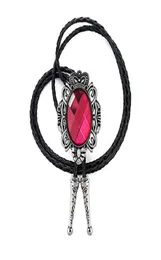 Colorfull Fashion Rhinestone Western Cowboy Cowgirl Bolo Tie för mankläder Tillbehör Zinklegering Släpp Bröllopspresent 2056826