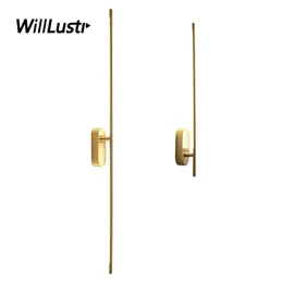 الحد الأدنى LED WALL LAMP COPPER COLPER IRONCAL SCONCE EL MALL SHOP صالة السرير الإبداعي الاستخدام المزدوج الإضاءة الغرور 244x