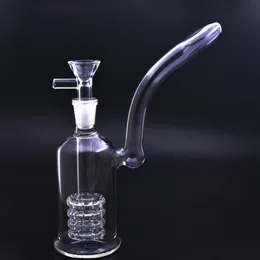 8inch Feminino Hookah Glass Water Bongs Mobius Stereo Matrix Oil Rigs Glass Bongs Cigarette Water Pipes Recycler Dab Rigs com Masculino Oil Bowls