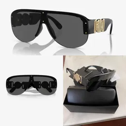 نظارة شمسية الصيف رجل امرأة للجنسين 4391 GB1 87 نظارة شمسية للرجال الذهب الأسود العدسات الرمادية الداكنة درع 48 ملم مع box311q