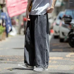 Jeans para hombres Moda coreana Juventud Tubo recto Pierna ancha suelta Y2K Estilo Denim Pareja Hip Hop Pantalones Azul Negro Tallas grandes