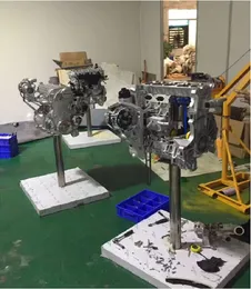 Fusione di ricambi auto Alluminio Assemblaggio motore Parti di fusione di alluminio di precisione Parte metallica fusa con stampo in sabbia con stampa 3D