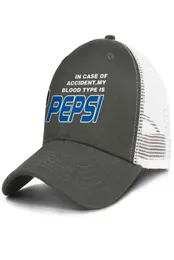 Fashion Pepsi Cola Blue And White Unisex Baseball Cap Vintage Personalized Trucke Hats Pepsi Max Zero Logo Caps I039m a Aholic7221516
