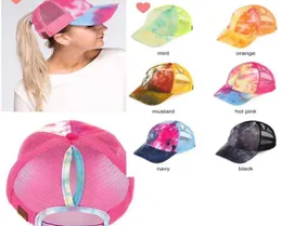 قبعة كرة ذيل حصان الفوضى الكعك الشاحنة Ponycaps Plain Baseball Visor Cap Dad Hat Ponytail Snapbacks 12pcs CNY21824989702