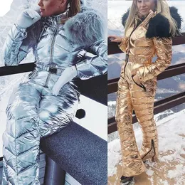 Inne artykuły sportowe grube ciepłe garnitur narciarski Kobiety wodoodporne wiatroodporne spodnie na nartach i snowboardowe spodnie z kurtką Set Costium żeński śnieg Zużycie na zewnątrz 231211