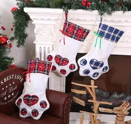 QIFU Haustier Hund Weihnachtsstrumpf Socken Weihnachtsgeschenktüten Geschenkpaket Weihnachtsbaumschmuck Frohes Neues Jahr 20207524613