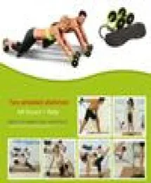 Neue Muskeltrainingsgeräte Heimfitnessgeräte Doppelrad Abdominal Power Wheel Ab Roller Gym Roller Trainer Training5007384