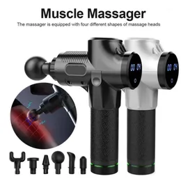 2021 Deep Percussion Massage Gun Vibration Muscle Full Body Therapy Massager Fitness Equipment Online shopping good quality7937875